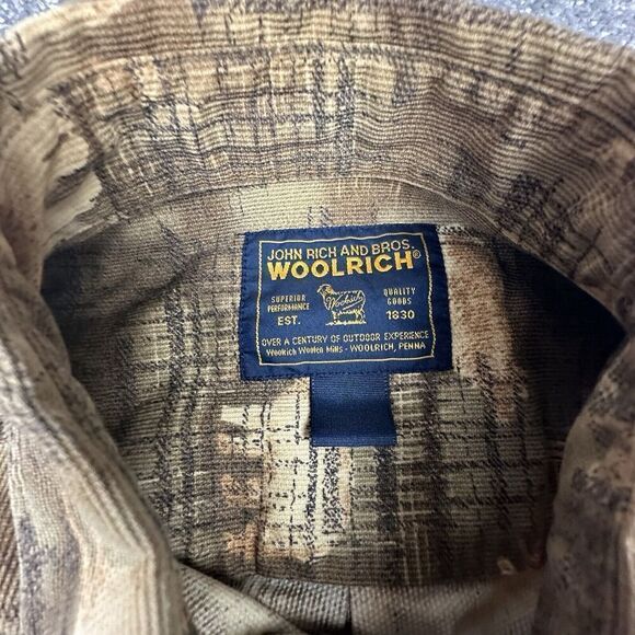 Woolrich Hunting Shirt Mens XL Animal Print Elk Bear Vintage Y2K Long Sleeve - Picture 6 of 7